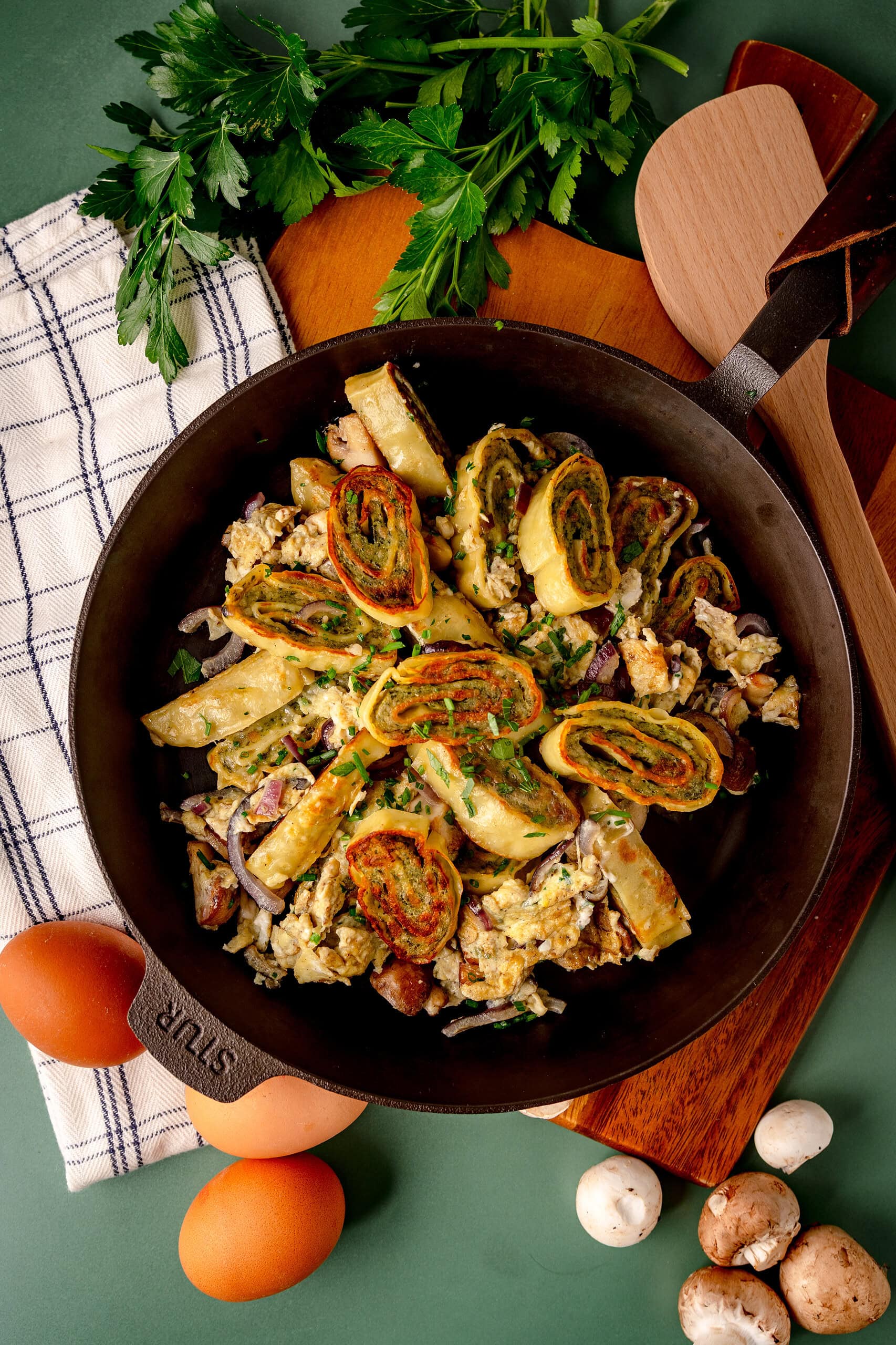 Schnelle Maultaschenpfanne