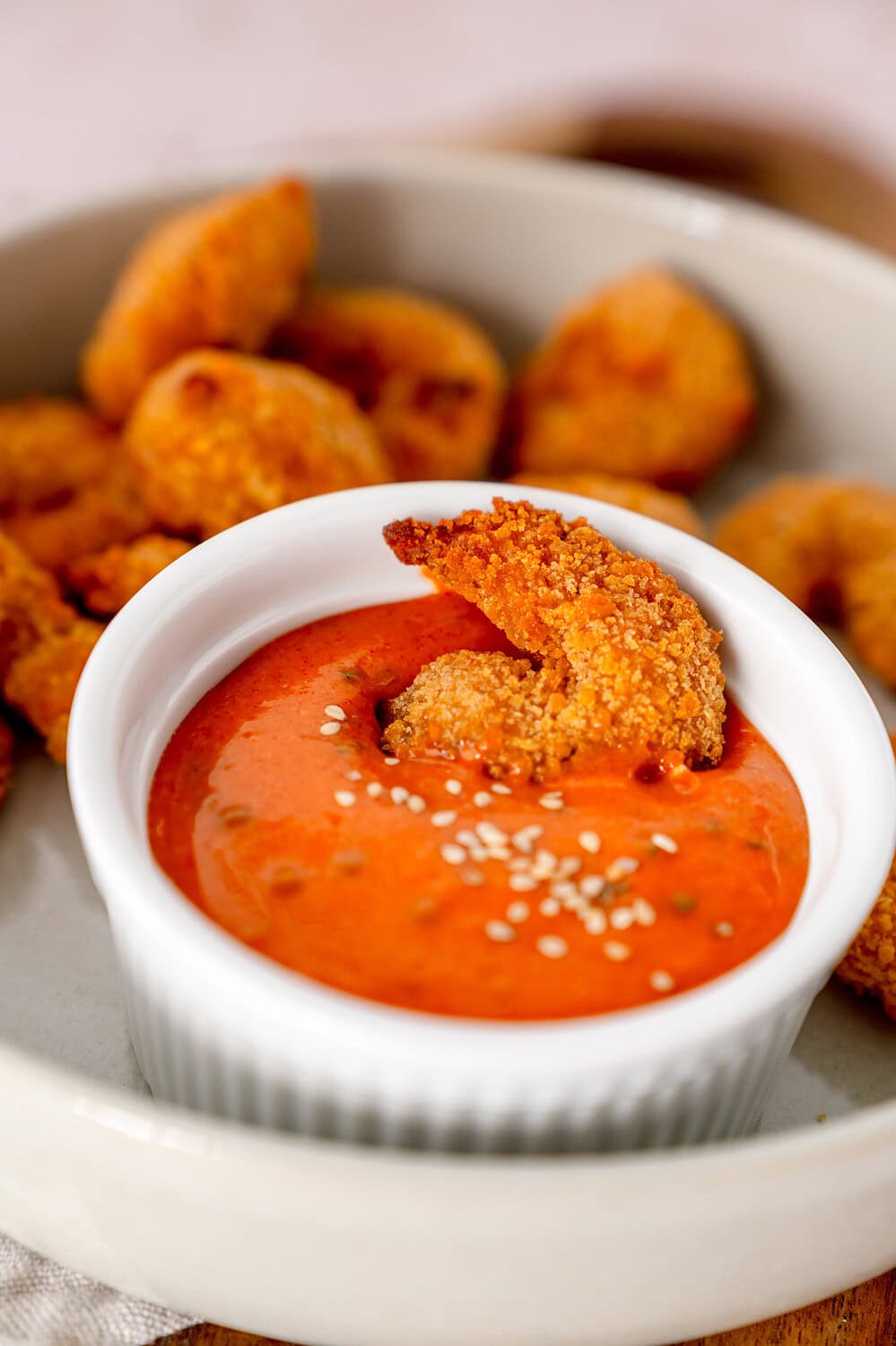 Crispy shrimp in Gochujang mayo