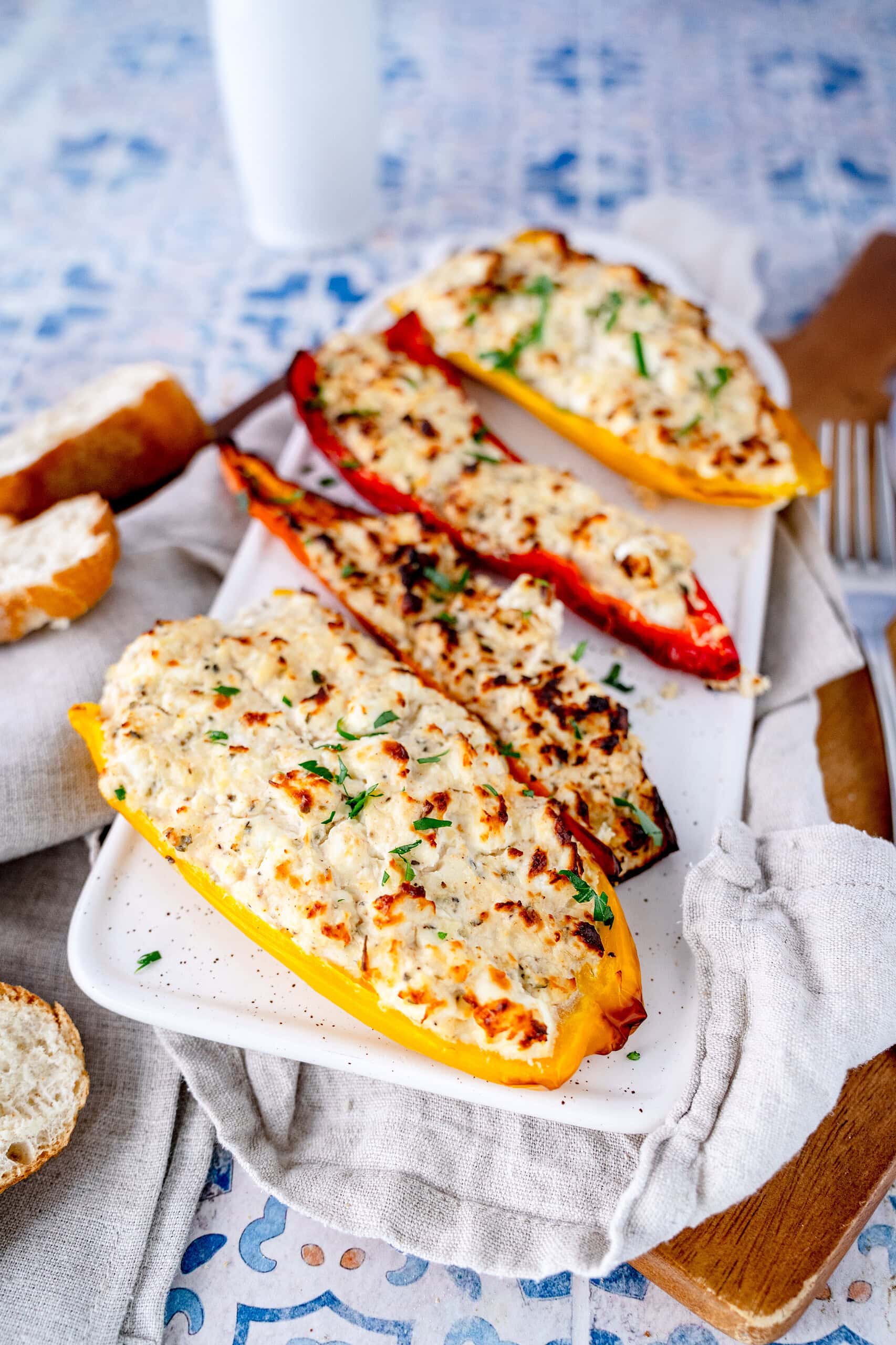 Gefüllte Spitzpaprika mit Feta