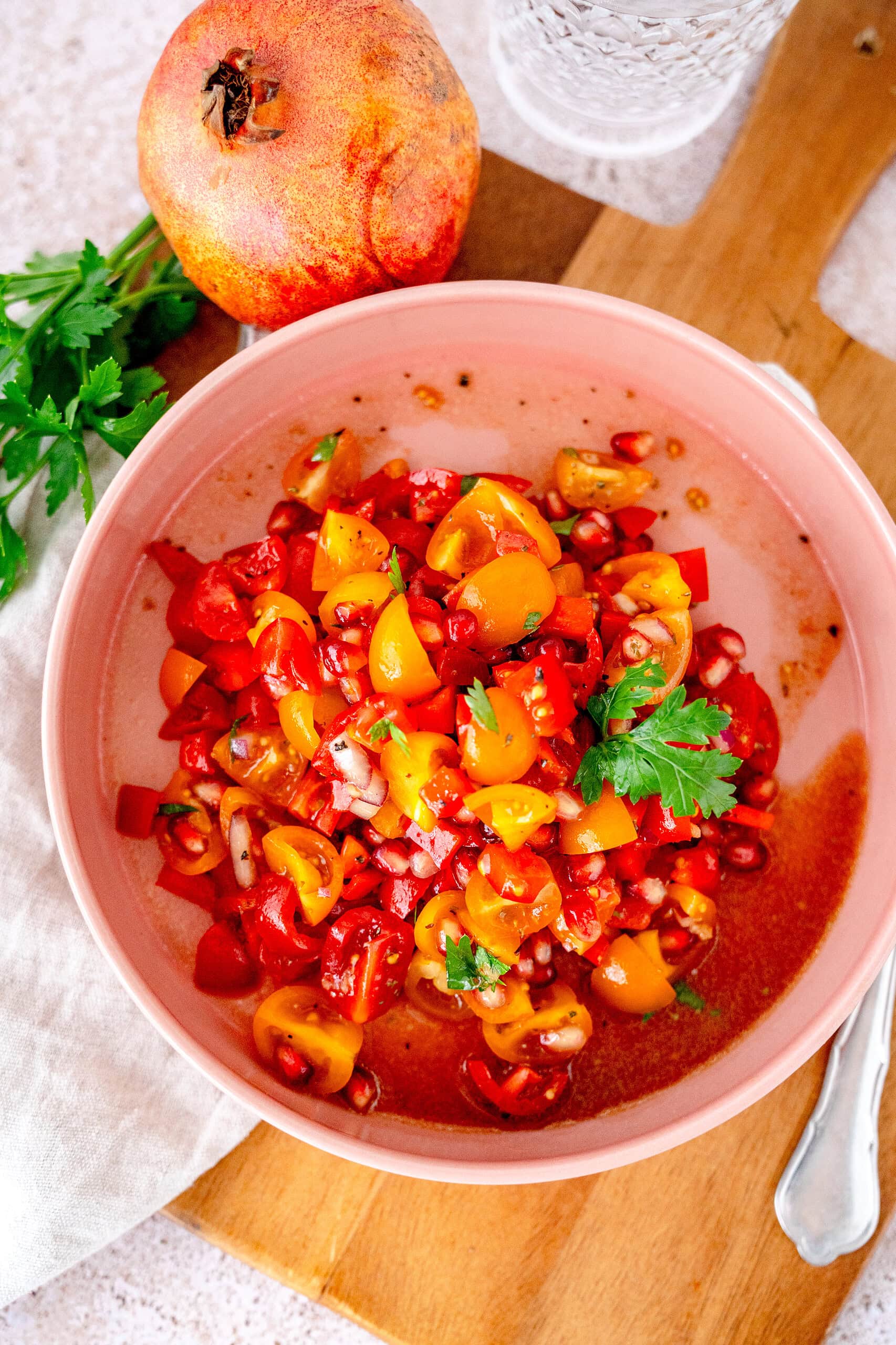 Tomaten-Granatapfel-Salat