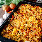 Gyros-spätzle-auflauf