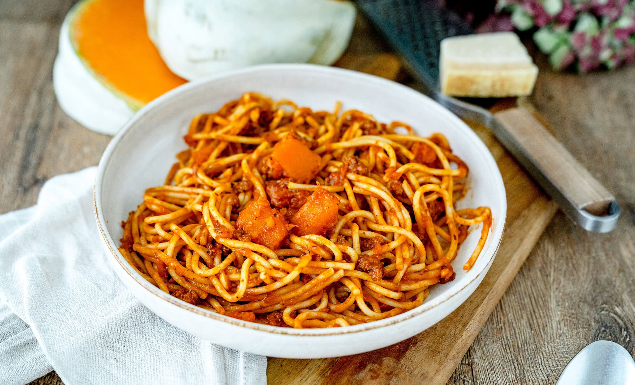 Kürbis Bolognese